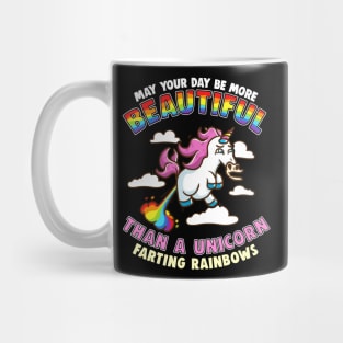 Beautiful Unicorn Farting Rainbows Mug